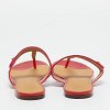 Kira Pink/Orange Lizard Embossed Leather Thong Flat Sandals thumbnail 4
