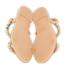 Beige Jelly Rose Studded Flat Sandals thumbnail 2