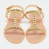 Beige Jelly Rose Studded Flat Sandals thumbnail 7