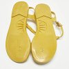 Yellow Jelly Thong Flat Sandals thumbnail 3