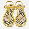 Yellow Jelly Thong Flat Sandals thumbnail 7