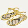 Yellow Jelly Thong Flat Sandals thumbnail 8