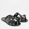 Lylia Vara Black Jelly Flat Slides thumbnail 6