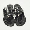 Miller Black Patent Leather Thong Flats thumbnail 2