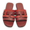 Amore Two Tone Leather Flat Slides thumbnail 0