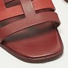 Amore Two Tone Leather Flat Slides thumbnail 6