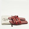 Amore Two Tone Leather Flat Slides thumbnail 9