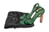 Green Patent Leather Ankle Wrap Sandals thumbnail 4
