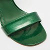 Green Patent Leather Ankle Wrap Sandals thumbnail 3