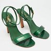 Green Patent Leather Ankle Wrap Sandals thumbnail 5