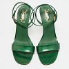 Green Patent Leather Ankle Wrap Sandals thumbnail 6
