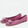 Vara Purple Leather Ballet Flats thumbnail 9