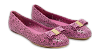 Vara Purple Leather Ballet Flats thumbnail 0