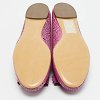Vara Purple Leather Ballet Flats thumbnail 5