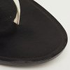 Studded White Leather Thong Flats thumbnail 4