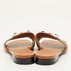 Dune Bois Tan Leather Flat Slide Sandals thumbnail 5