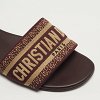 Dway Burgundy/Beige Canvas Flat Sandals thumbnail 8