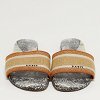 Dway Multicolor Canvas Embroidered Flat Slide thumbnail 4