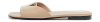 Leather Logo Cut-out Flat Slide thumbnail 0