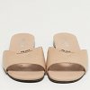Leather Logo Cut-out Flat Slide thumbnail 2