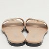 Leather Logo Cut-out Flat Slide thumbnail 4