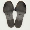Jimmy Choo Navy Blue/Grey Woven Fabric Flat Slide Sandals Size 37 thumbnail 7