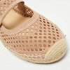 Caro Pink Knit Fabric Espadrille Flats thumbnail 5