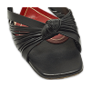 Black Leather knot Detail Flat Slide thumbnail 8