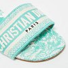 Dway Green/White Canvas Slide Sandals thumbnail 5