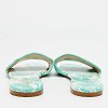 Dway Green/White Canvas Slide Sandals thumbnail 6