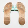 Dway Green/White Canvas Slide Sandals thumbnail 9