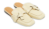 Gate Cream Leather Flat Mules thumbnail 6