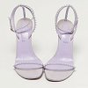 So Me Purple Patent Leather Ankle Strap Sandals thumbnail 4