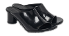 Atomic Black Leather Slide Sandals thumbnail 6