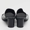 Atomic Black Leather Slide Sandals thumbnail 7