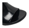 Atomic Black Leather Slide Sandals thumbnail 9