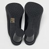 Atomic Black Leather Slide Sandals thumbnail 10