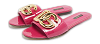Purple Patent Leather Flat Slides thumbnail 0