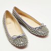 Jane Spike Grey Patent Leather Ballet Flats thumbnail 5