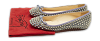 Jane Spike Grey Patent Leather Ballet Flats thumbnail 1