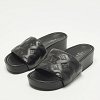 Black Monogram Leather Jumbo Platform Sandals thumbnail 2