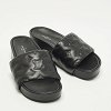 Black Monogram Leather Jumbo Platform Sandals thumbnail 4