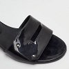 View Black Patent Leather Slide Sandals thumbnail 10