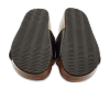 Laurena Scalloped Black Leather Slide Sandals thumbnail 9