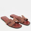 Oran Burgundy Texture Suede Flat Slide thumbnail 2