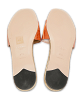 Brown Croc Embossed Leather Flat Slide thumbnail 11