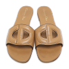 D Club Brown Leather Flat Slides thumbnail 4