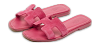 Oran Pink Suede Flat Slide thumbnail 0