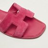 Oran Pink Suede Flat Slide thumbnail 10