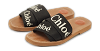 Woody Black Canvas Flat Slides thumbnail 4